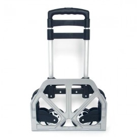 Portable Folding Collapsible Aluminum Cart Dolly Push Truck Trolley Black