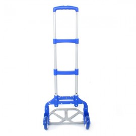 Portable Folding Collapsible Aluminum Cart Dolly Push Truck Trolley Blue