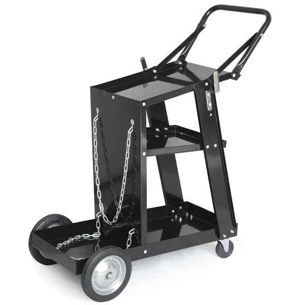 [US-W]Professional Welding Cart Plasma Cutting Machine without Drawer Black 