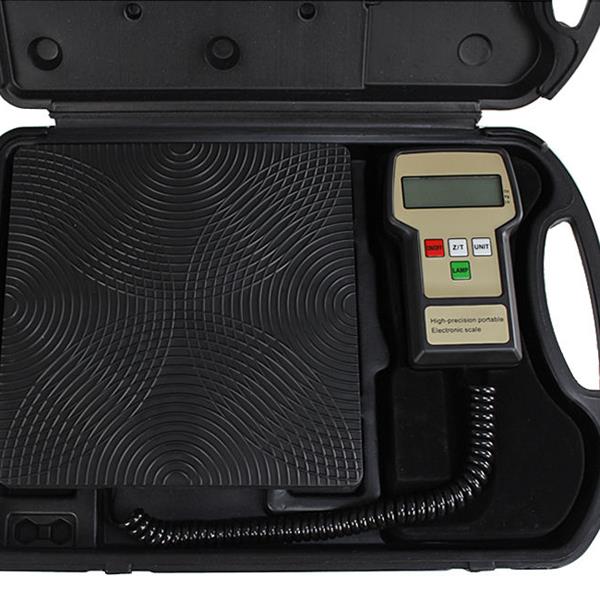 [US-W]100kg Refrigerant Charging Electronic Scale Black 