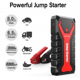 DBPOWER 2000A 20800mAh Portable Car Jump Starter (up to 8.0L Gas/6.5L Diesel Engines) Auto Battery Booster Pack  (The product has a risk of infringement on the Amazon platform)