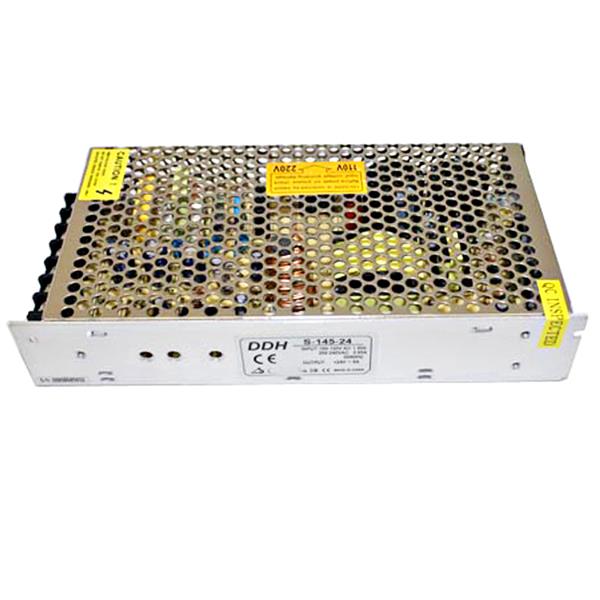 24V DC 6A 145W Switching Power Supply Silver 