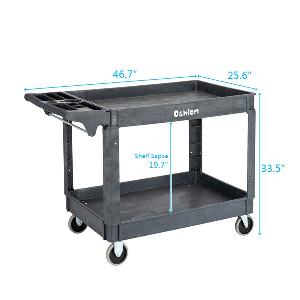 Oshion SC252-L2 Large Two-Layer Plastic Trolley 