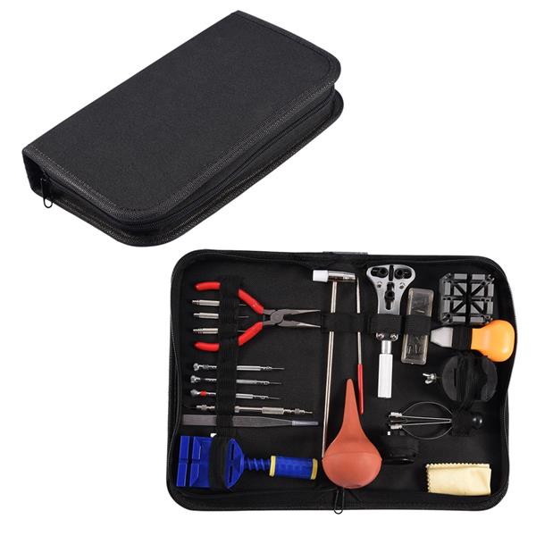 Watch Repair Tool Kit Case Opener Hand Remover Spring Bars Case Press 