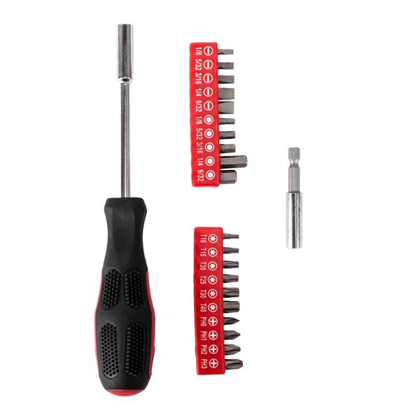 [US-W]39pcs Tool Kit Red 
