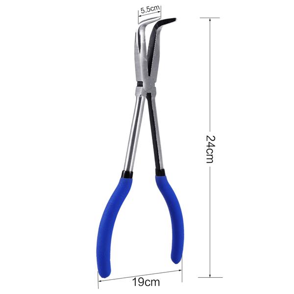 5 pcs/set 11" Long Nose Plier Set Long Reach Straight Needle Cutter Widely Used 