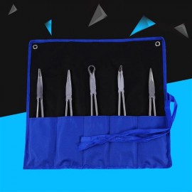 5 pcs/set 11" Long Nose Plier Set Long Reach Straight Needle Cutter Widely Used