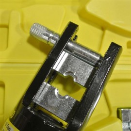 [US-W]YQK-300 Domestic Use 16T Hydraulic Pliers with 11 Dies Black & Yellow